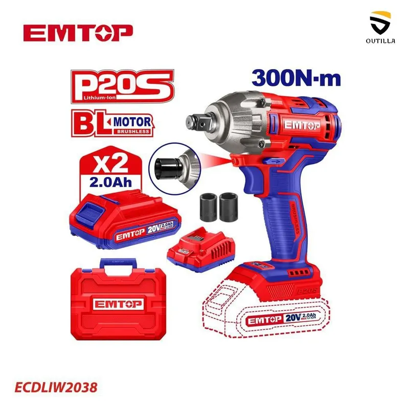 Boulonneuse 20v Emtop