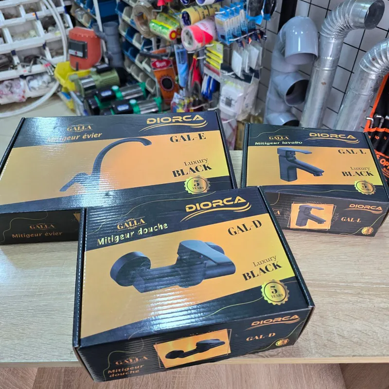 Pack mitigeurs noir Diorca