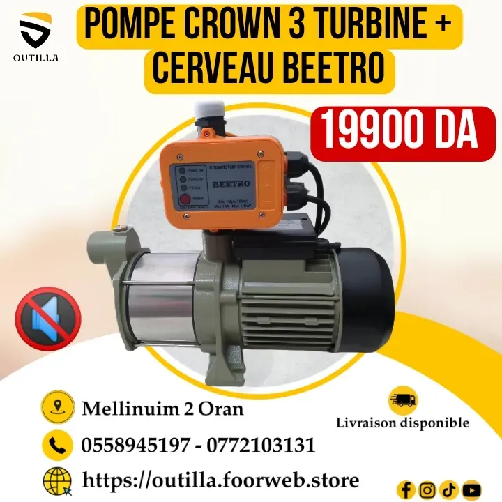  Pompe crown 3 turbine+ cerveau beetro 